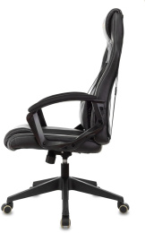 Кресло игровое ZOMBIE Arena, ткань/экокожа, до 120кг, черный (ZOMBIE ARENA BLACK)