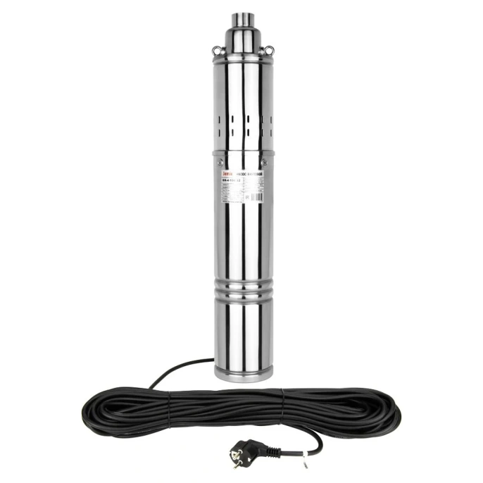 Винтовой насос Jemix 4-QGB-1-85M Ø 102 мм (4"), мощность 550 Вт, эл.кабель 40 м, макс. напор 110 м, ном. напор 50 м, при 1.8 куб.м/ч, встроенный блок управления, материал винта сталь ВН-4-110-48