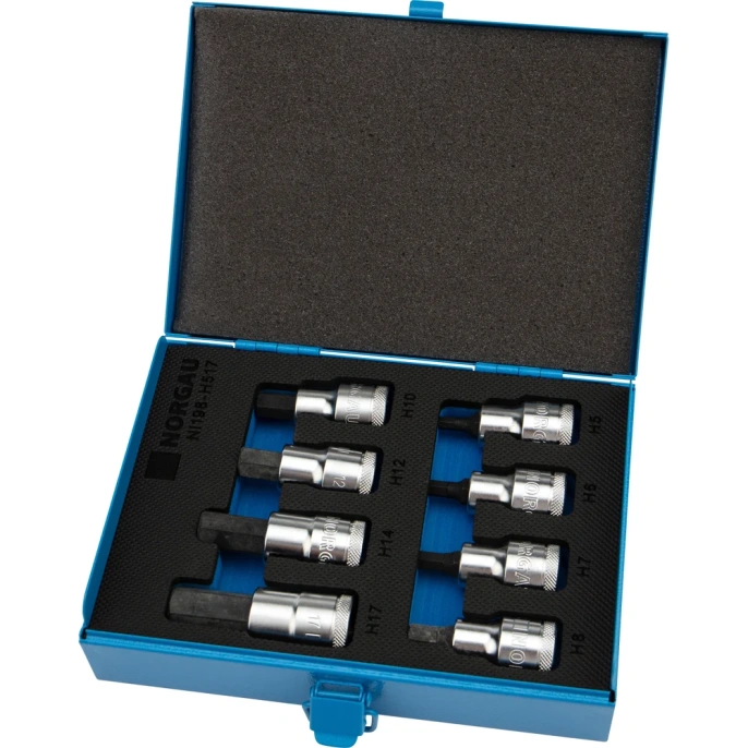Набор торцевых головок 1/2" со вставками NORGAU 8 предметов NI198-H517 063792608