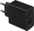 Сетевое зарядное устройство Samsung EP-TA220 Черный (EP-TA220NBEGEU) (cупербыстрая зарядка, 25 Вт, 2 порта: USB-C, USB-A, 100-240 V, 3 A)