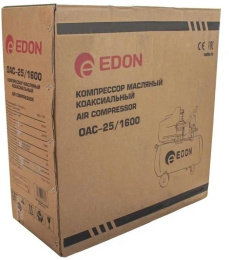 Компрессор поршневой Edon OAC-25/1600 масляный 198л/мин 25л 1600Вт красный