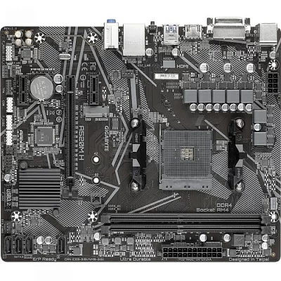 Мат. плата GIGABYTE A520M H (RTL) AM4 AMD A520 PCI-E DVI+HDMI GbLAN SATA MicroATX 2DDR4