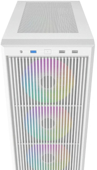 Корпус ID-Cooling Ware 310 белый без БП ATX 6x120mm 2xUSB2.0 1xUSB3.0 audio bott PSU WARE 310 ARGB WH