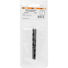 Сверло по металлу среднее SAND (2 шт; 4.2х75х43 мм; DIN 338) NOVOCRAFT B338042G2