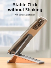 Складной алюминиевый держатель CABLETIME CS31G (CT-PH03-AG) для телефона