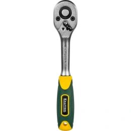 Трещотка для торцовых головок KRAFTOOL Expert Сr-V сталь, 72 зубца, 1/4" 27791-1/4_z02 27791-1/4_z*02