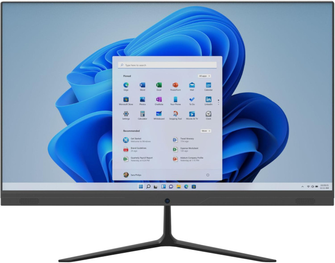 23.8" Моноблок iRU P233 Full HD, Intel Core i3 1005G1, 8ГБ DDR4, 256ГБ SSD,  Windows 11 Pro, черный [1971916]