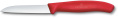Нож кухонный Victorinox Swiss Classic 6.7401.C1 стальной для чистки овощей и фруктов лезв.80мм прямая заточка красный