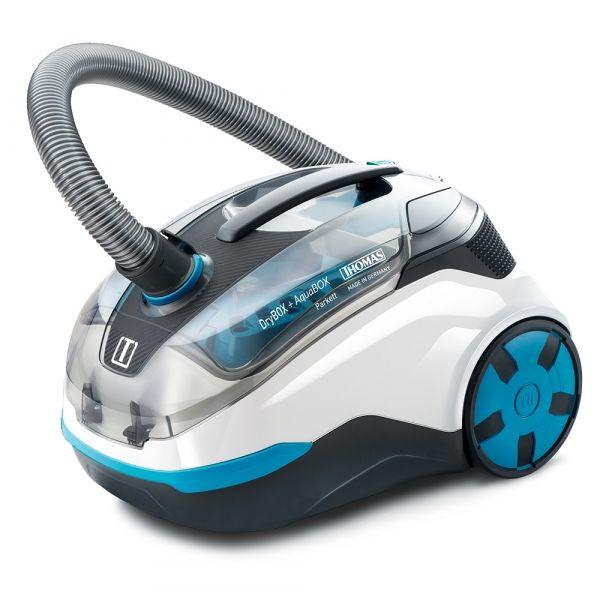 THOMAS 786555 DryBOX+AquaBOX Parkett Пылесос , аквафильтр, 1700 Вт, белый/ серый/ голубой