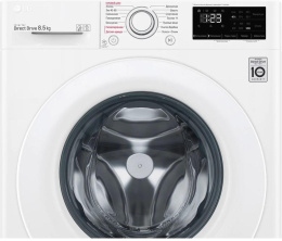 Стиральная машина LG F2V3GS3W, с фронтальной загрузкой, 8.5кг, 1200об/мин, с паром, инверторная