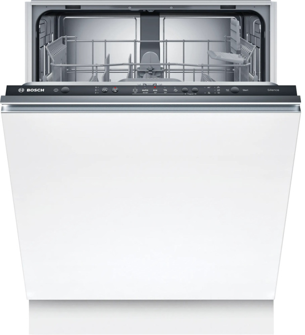 Посудомоечная машина Bosch SMV25AX06E (загрузка на 12 комплектов посуды, электронное управление, 5 программ, сушка: с теплообменником, индикация на полу: луч, 59.8x55x81.5 см)