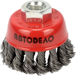 Щетка зачистная для УШМ торцевая D-65мм М14 2 Автоdело 44048 12712