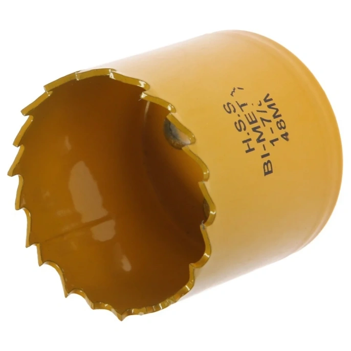 Коронка биметаллическая с дополнительной фиксацией 48 мм, M16 ТУНДРА 7351935