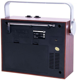 Радиоприемник портативный Сигнал БЗРП РП-334 дерево темное USB SD/microSD