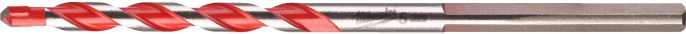 Сверло Milwaukee Премиум 3x90 4932471167 ударное, 3 грани на хвостовике, позволяют сверлить бетон, газобетонные блоки, каменную кладку, шифер и гранит