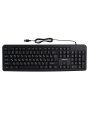 Клавиатура проводная GoPower GPK01 классическая USB 1.35м черный 1/20 00-00030987