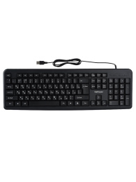 Клавиатура проводная GoPower GPK01 классическая USB 1.35м черный 1/20 00-00030987