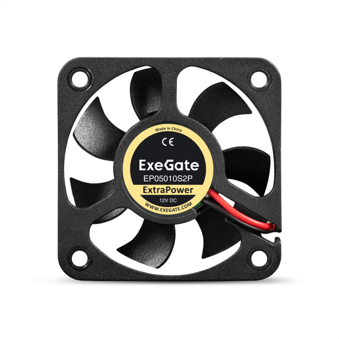 Вентилятор 12В DC ExeGate ExtraPower EP05010S2P 50x50x10 мм, Sleeve bearing подшипник скольжения , 2pin, 6500RPM, 36dBA EX283366RUS