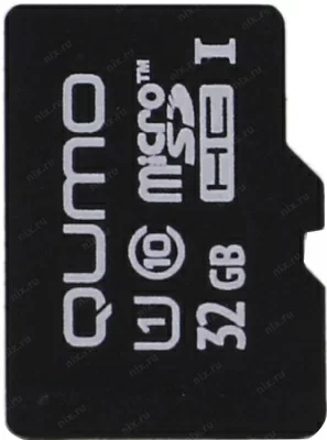 Карта памяти Qumo QM32GMICSDHC10U1NA microSDHC 32Gb Class10 UHS-I U1