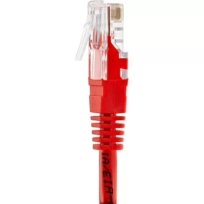 Патчкорд литой "Telecom" UTP кат.5е 1,5м красный VCOM NA102-R-1.5M
