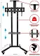 Подставка для телевизора Arm Media PT-STAND-9 черный 32"-65" макс.45кг напольный фиксированный