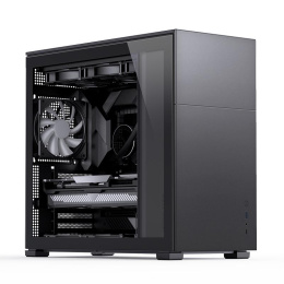 Корпус без блока питания Case JONSBO D41 STD, Midi-Tower, TG, no fan, 1xUSB-A 3.2 + 1xUSB-C 3.2, ATX, mATX Black (D41 STD Black)