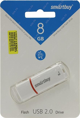 Накопитель SmartBuy Crown SB8GBCRW-W USB2.0 Flash Drive 8Gb (RTL)
