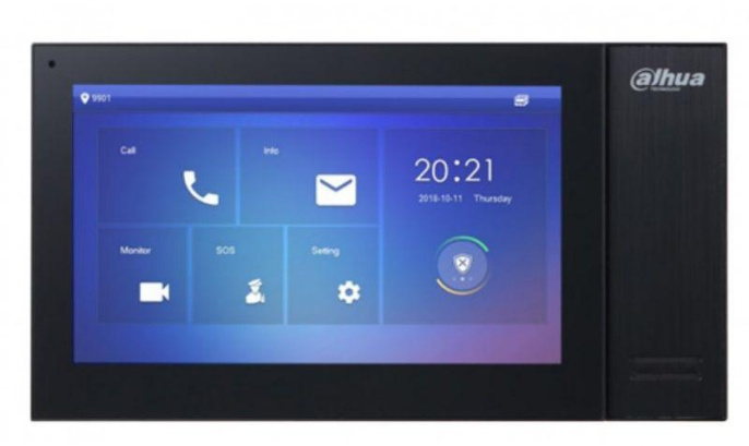 Видеодомофон Dahua DH-VTH2421FB-P, черный