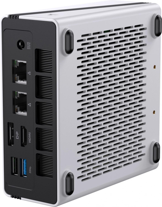 ПК Мини Chuwi UBox Ryzen 5 6600H 3.3 16Gb SSD512Gb 660M Windows 11 Pro 2x2.5GbitEth WiFi BT 90W белый/черный