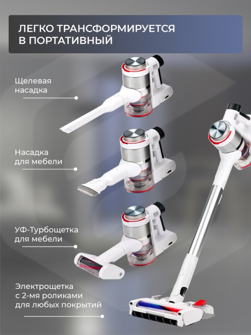 Беспроводной пылесос EVOLUTION Smart Clean VCF2613UV Wet and Dry