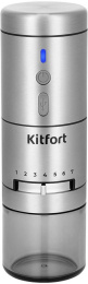 Кофемолка Kitfort КТ-7537 18Вт сист.помол.:жернова вместим.:31гр нержавеющая сталь