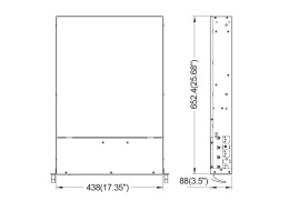 Серверный корпус 2U chassis; ATX, Micro-ATX, Mini-ITX MBs; 8 x 3.5''hs + 2 x 3.5'' internal + 2 x 2.'' hs rear; 1200W 1+1 ; no rails CS-R28-03P