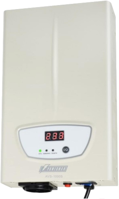 Стабилизатор напряжения Powerman AVS 1000S (входное напряжение 140-260V, выходное напряжение 220V±8%, 1000VA, 1 розетка Euro)