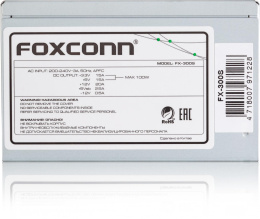 Блок питания Foxconn 300W FX-300S SFX PSU, APFC, 80FAN, 3xSATA, 1xPATA, 24+4, PCI-E