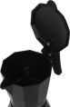 Кофеварка гейзерн. Rondell Kafferro RDS-499 0.3л алюминий темно-серый