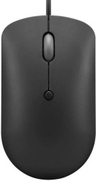 Мышь проводная Lenovo 400, оптическая, USB-C, 2400dpi, черный [gy51d20875]
