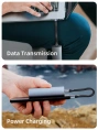 Плоский кабель USB4 CABLETIME CU45B (CT-FU4-AG) 0.15 м, черный 40Гбит/с, 8K/60 Гц, 240Вт