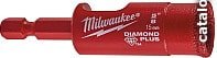 Сверло Milwaukee Diamond Plus 15мм (49560513) (алмазное, обрабатываемый материал: керамогранит, металл, плитка, стекловолокно, фарфор, рабочий диаметр: 15 мм, посадочный диаметр: 1/4" Hex)
