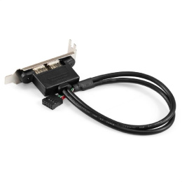 Exegate EX298293RUS Планка портов в корпус 2xUSB2.0 ExeGate BrctUSB2-2A-LP USB 2.0 9pin IDC 9pin F -- 2x USB 2.0 Af, кабель 20см, Low Profile