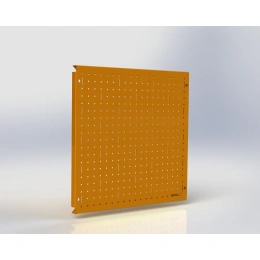 Металлическая перфопанель ООО Металекс Metalex 400x400 мм, оранжевая PRO4040