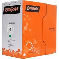 Кабель ExeGate UTP-2-C5e-CCA-S24-IN-PVC-GY-305 UTP 2 пары кат.5e CCA, 24AWG, бухта 305м, серый, PVC EX256745RUS