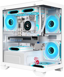 Корпус mATX BLOODY BD-CC103, Mini-Tower, без БП,  белый [bd-cc103-wh]
