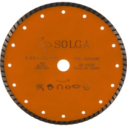 Диск алмазный BASIC турбо по железобетону (230х22.2 мм) Solga Diamant 10802230