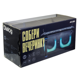 Акустическая портативная колонка Dialog Oscar AO-250 - 60W, караоке с беспр.микр, BTFMUSBTFLEDД