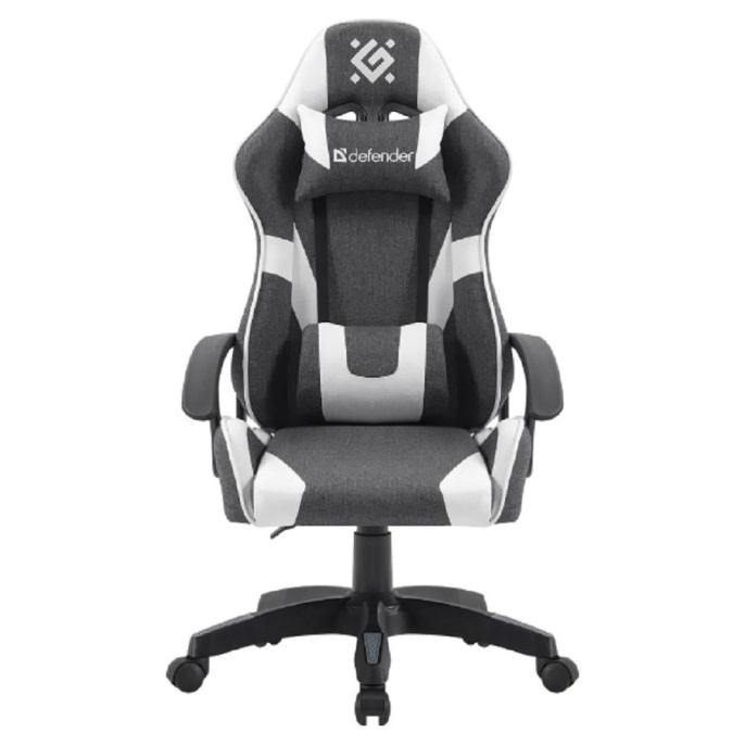Игровое кресло Ibis Серый/Белый,класс 2,ткань DEFENDER 64043