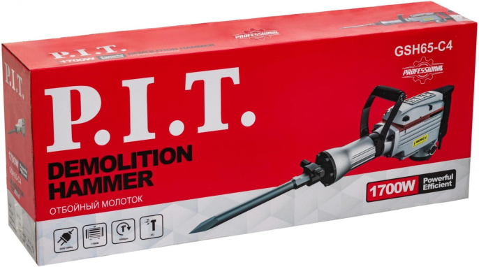 Отбойный молоток P.I.T. GSH65-C4 1700Вт