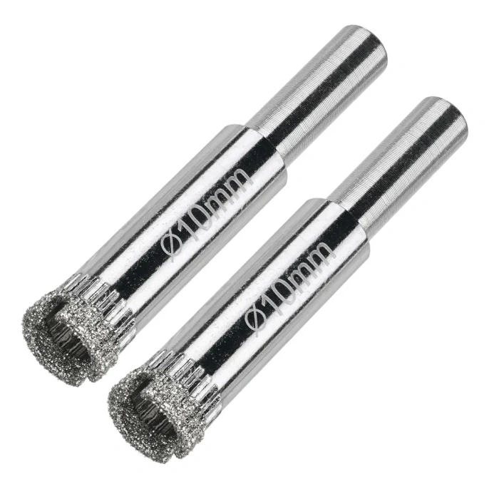 Коронка алмазная по керамограниту и керамике 10 мм / 2 шт. Diamond Industrial DIDCSC010