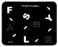 Коврик для мыши A4TECH FStyler FP25 (S) черный/белый, ткань, 250х200х2мм [fp25 black]