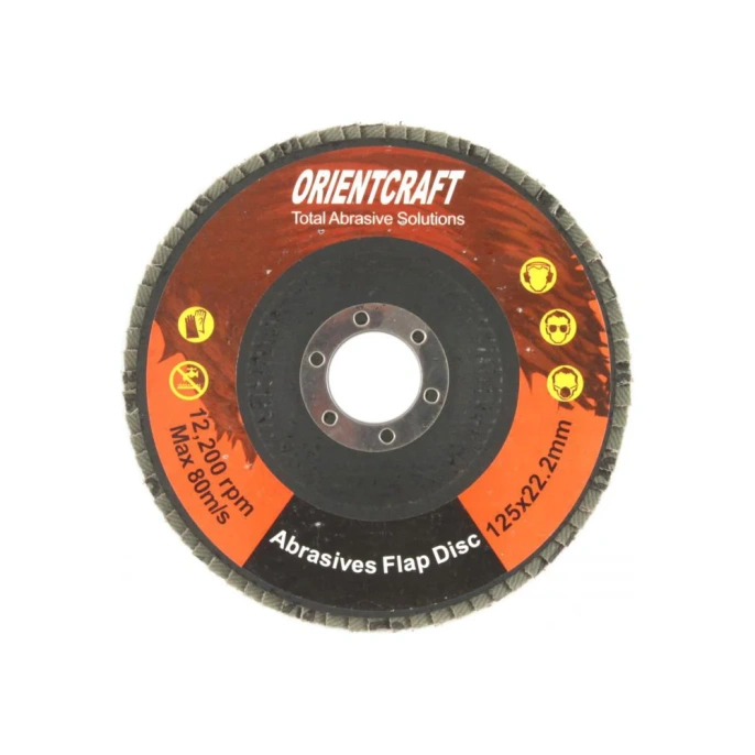 Диск лепестковый торцевой по металлу (10 шт; 125x22.2 мм; Р120) Orientcraft OCF12522120