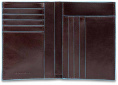 Кошелек мужской Piquadro Blue Square, кожа натуральная, красное дерево [pu1393b2r/mo]